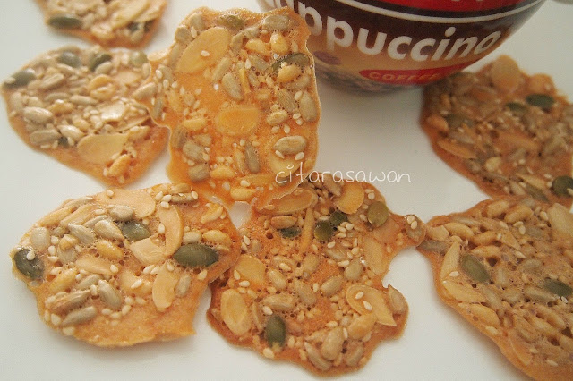 Biskut Almond Caramel Crunchy/ Florentine / Mix Crispy 