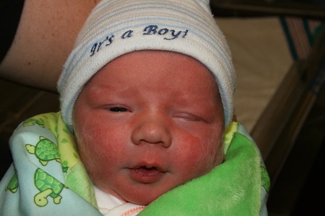 Kian Porter was quickly welcomed in this world at 412 AM August 1st
