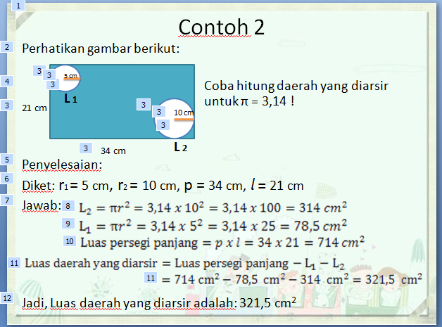 Cara Membuat Powerpoint Menentukan Rumus Luas Lingkaran 