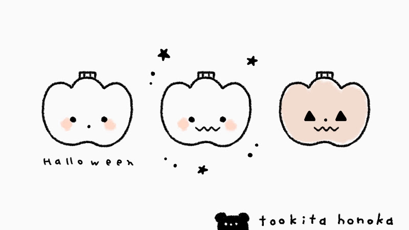 ハロウィンの簡単かわいいイラスト 絵の描き方まとめ 秋のイベント 手書き ボールペン 手帳用 遠北ほのかのイラストサイト