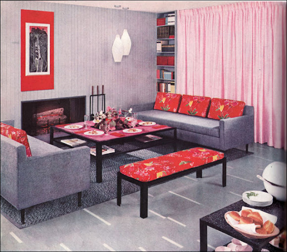 vintage interior design and decoration 50s