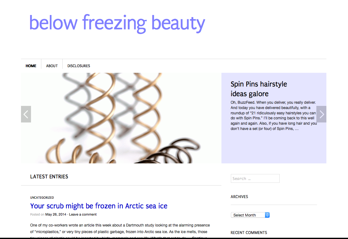 BelowFreezingBeauty.com