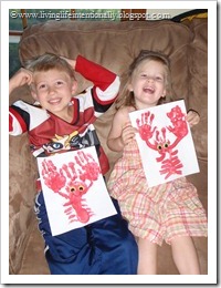 Kids were so proud of their Handprint Lobsters