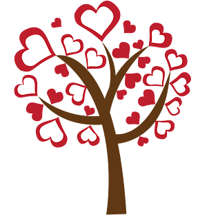 love heart tree free downnload png scrapbooking valentine's day art