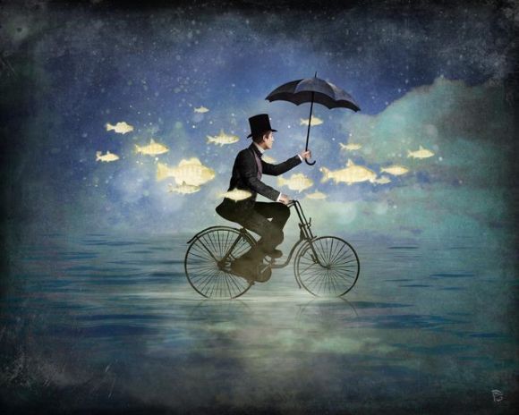 Christian Schloe ilustração digital surreal onírica sonhos A amizade