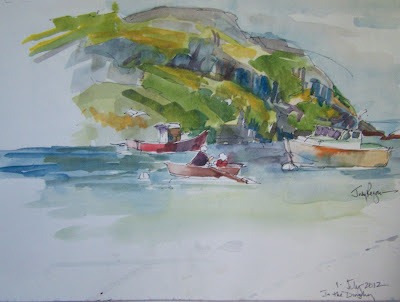 Manana painting Monhegan