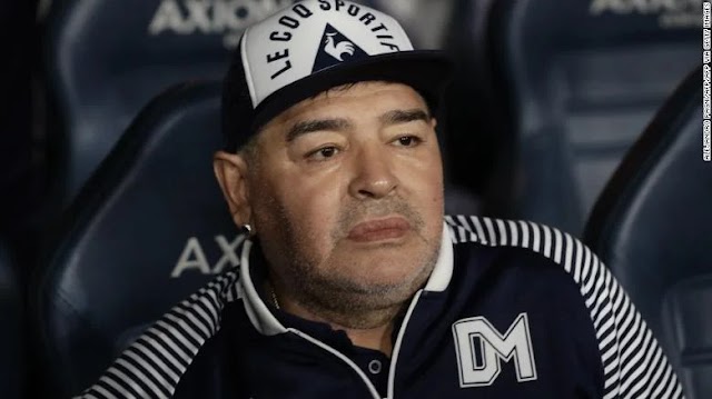 Update: Maradona diagnosed with blood clot on his brain