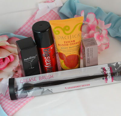 ipsy bag january, nailtini ipsy, soho brush, big sexy hair, pacifica body butter