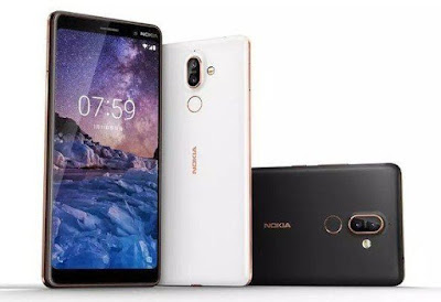 Nokia 7 plus white and black