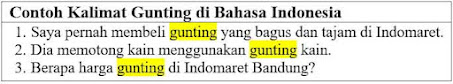 25 Contoh Kalimat Gunting di Bahasa Indonesia dan Pengertiannya