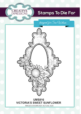 Creative Expressions Stamps To Die For Victoria's Sweet Sunflower UMS816