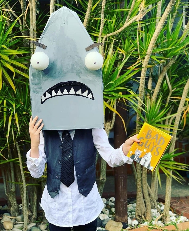 mr shark from the bad guys diy costume
