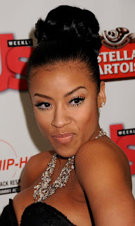 Keyshia Cole beautiful Updo Hairstyle Photo