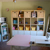 Organized Craft Room : Tips to Organize a Craft Room - With Frugal and Pretty Ideas / Take magazine holders and turn them into great containers for all your paper!