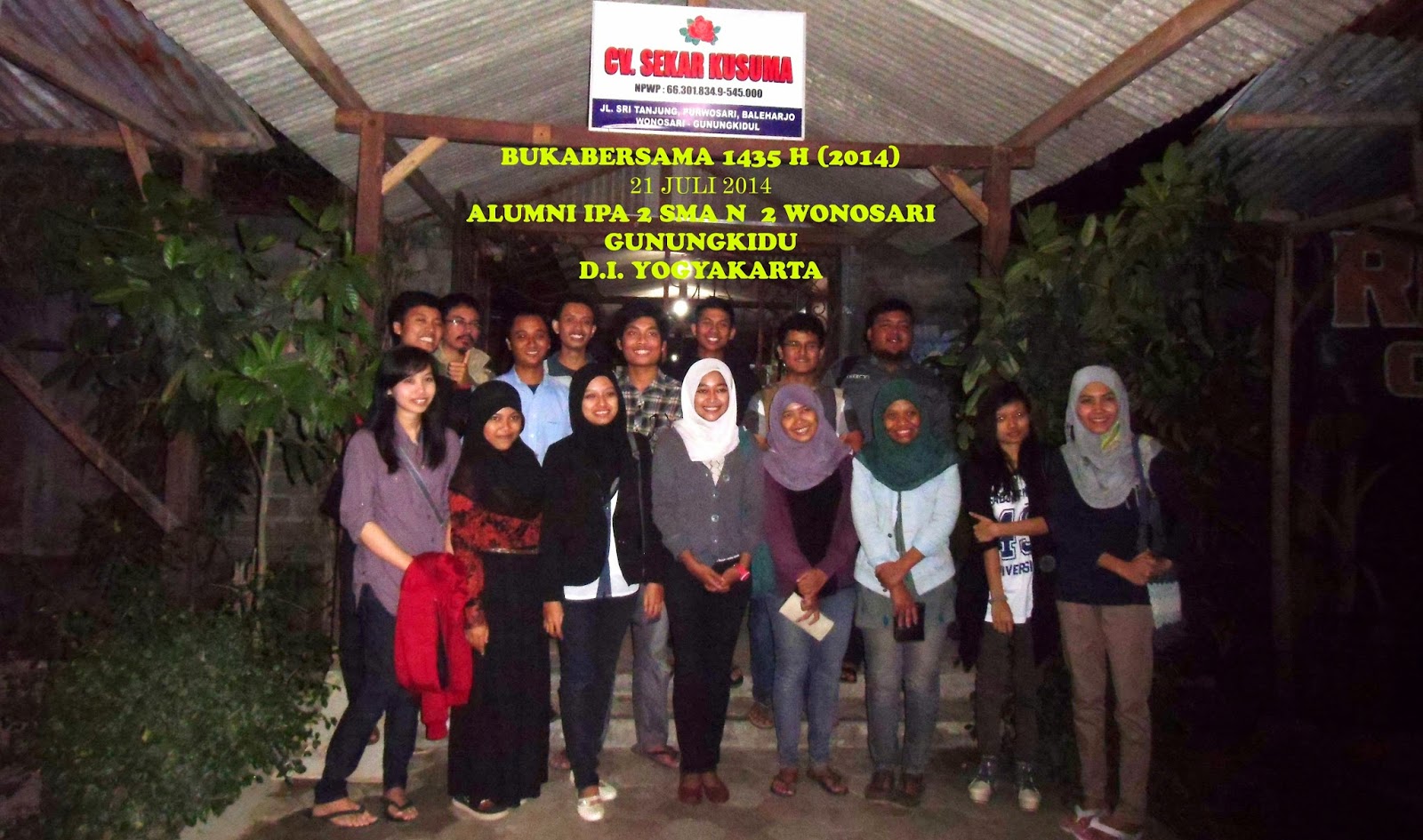 Alumni SMA N 2 Wonosari Gunungkidul (Lulusan 2012) yang 