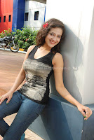 Madalasa, sharma, latest, hot, photos, in, black, dress