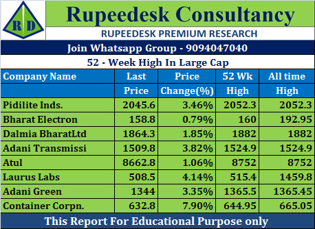 52-Week High In Large Cap