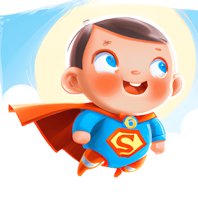 Cute Baby Superman