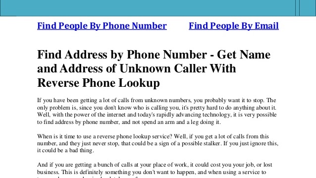 Directory Assistance - Find A Phone Number For A Business