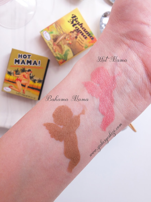 The Balm Mini Bahama&Hot Mama Swatch