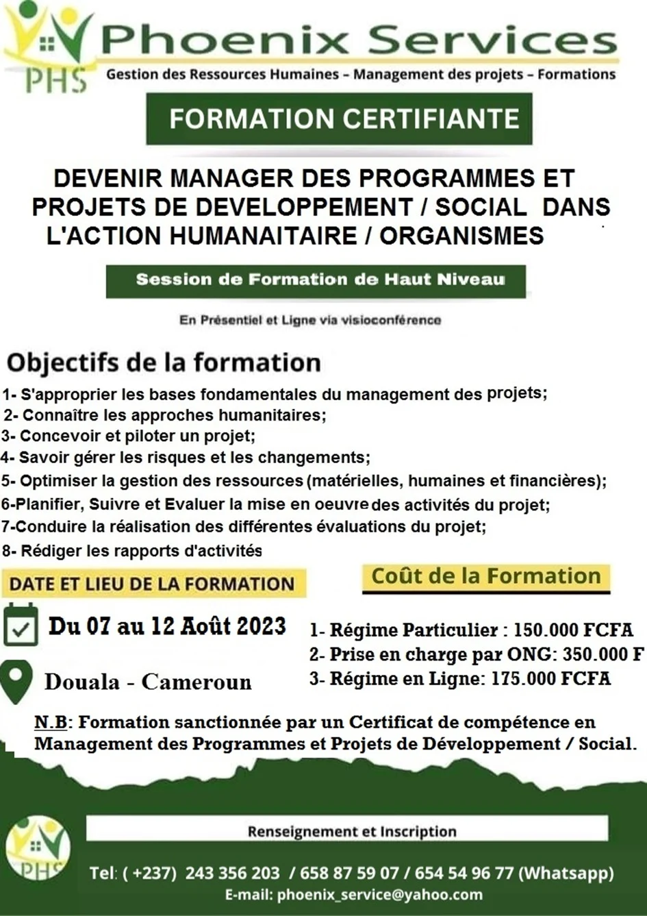 Devenir Manager des Programmes et Projets de Développement / Social - Formation Certifiante.