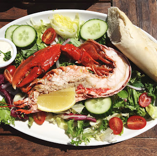 lobster salad, seafood, Bembridge Harbour, Seafood Cafe