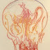 Max Ernst, frottage skulls for Peret
