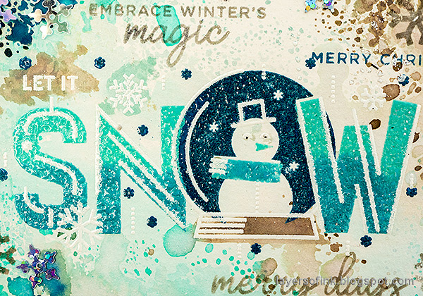 Layers of ink - Let It Snow Card Tutorial by Anna-Karin Evaldsson.