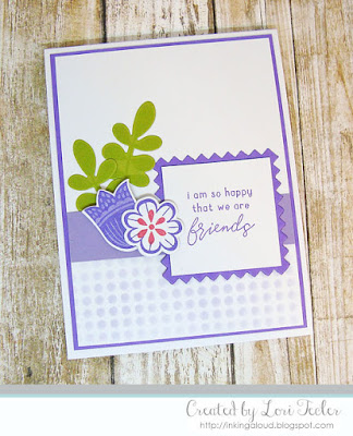 So Happy that We Are Friends card-designed by Lori Tecler/Inking Aloud-stamps from Reverse Confetti