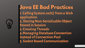 Top 5 Java EE Bad Practices to avoid
