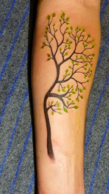 Tree Tattoo Designs on Men Arm, Men Hand Tree Design Tattoos, Tree hand tattoo decorations.