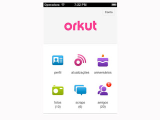 Aplicativo Orkut para iOS