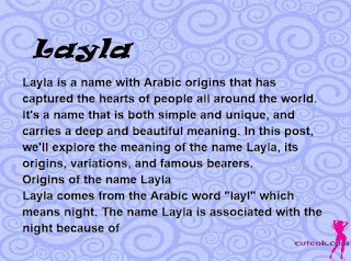 meaning of the name "Layla"