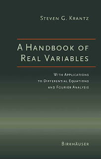 A Handbook of Real Variables With Applications to Differential Equations and Fourier Analysis PDF