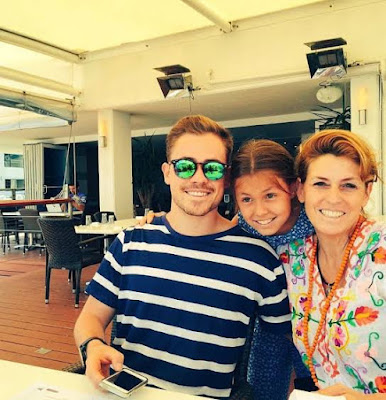 Dacre Montgomery with His Mother Judith Barrett-Lennard and Sister Saskia