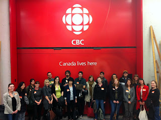 The SLA-TSG Tour Group at the CBC!