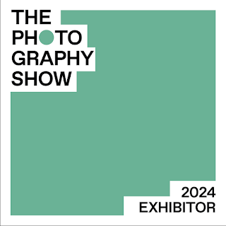 Graphic for the AIPAD Photography Show 2024 as an exhibito black letters with green background