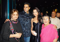 Abhishek and aishwarya rai at Shammiji birthday