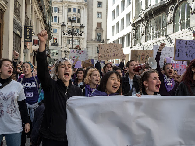 8m 2020 Zaragoza Feminista Manifestacion Estudiantes