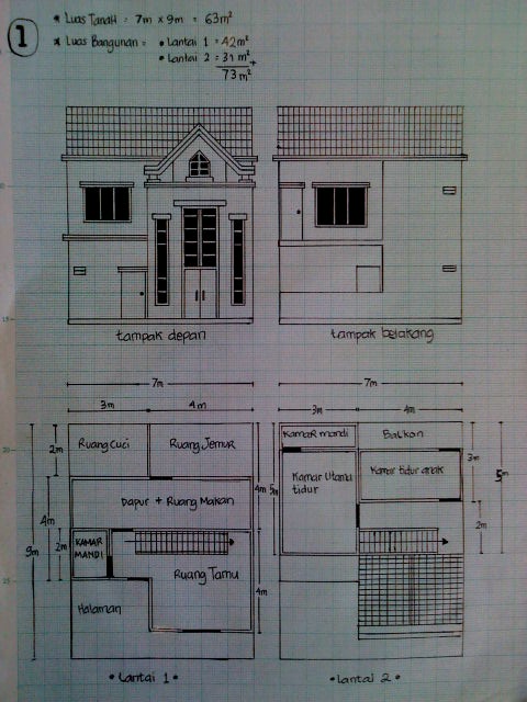 contoh rumah ukuran 7x9<br />