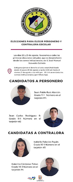 Candidatos al Gobierno Escolar Saavedrino