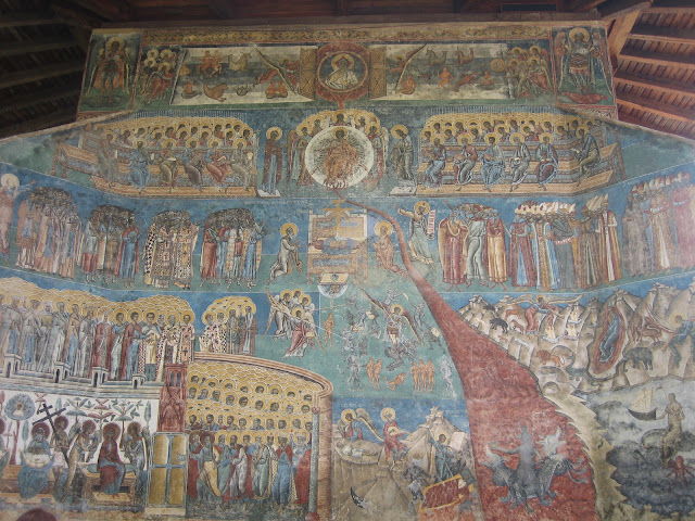 Monasterio Voronet, mural pintado