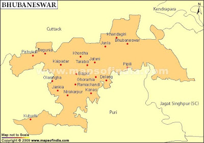 Bhubaneswar Map