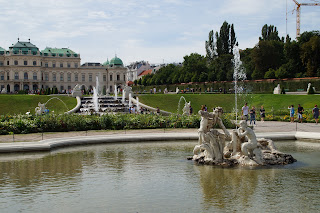 Jardim inferior de Belvedere em Viena Áustria