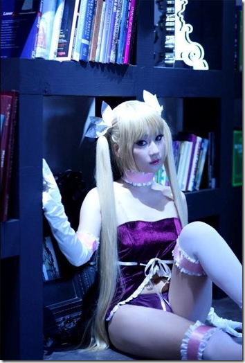 Cosplay de de de Mina Tepes Dance in the Vampire Bund