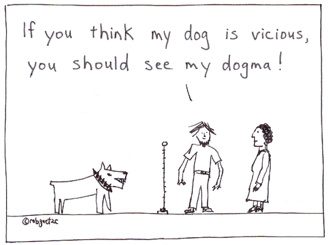 dogma cartoon by rob g