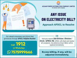 APDCL releases helpline No to address electricity bill issue