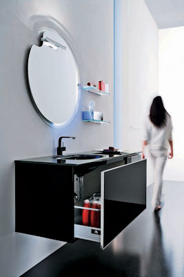 Black Glass Modern Bathroom Furniture Design Ideas From Onyx 3