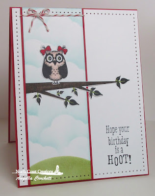 NCC Who Loves You?, NCC Custom Owl Family Dies, Card Designer Angie Crockett