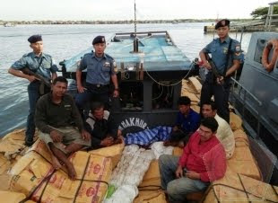 Lantamal I Belawan Tangkap Kapal Penyelundup Anggrek Dan Balpress Dari Thailand